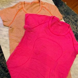 2 Lululemon Swiftly Tech Short Sleeves for $50